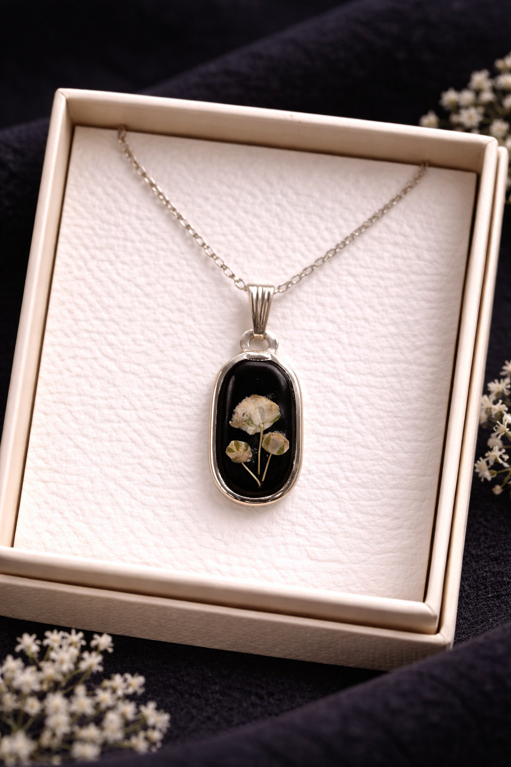 Bloom Noir Pendant
