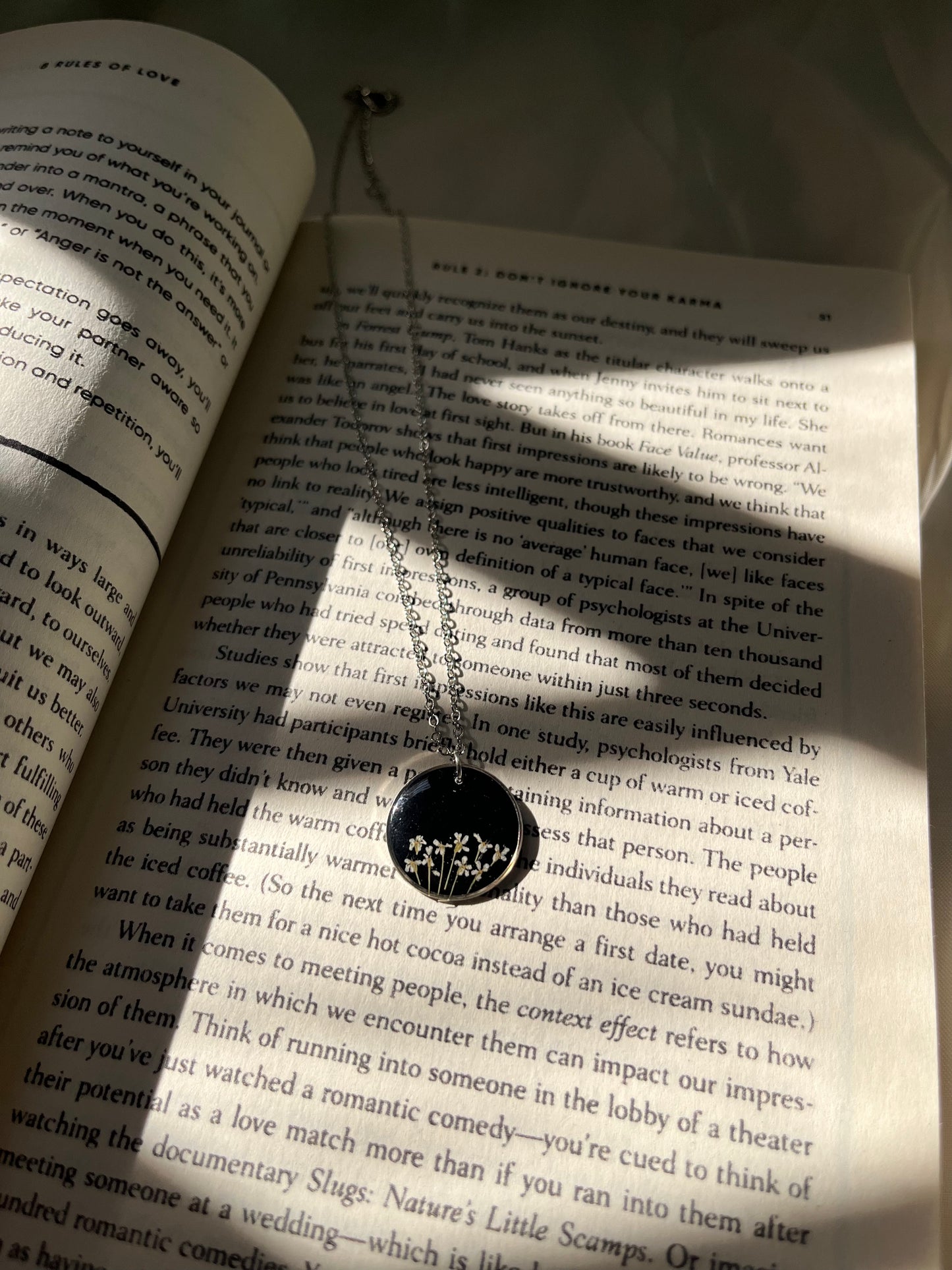 Midnight Daisies Pendant