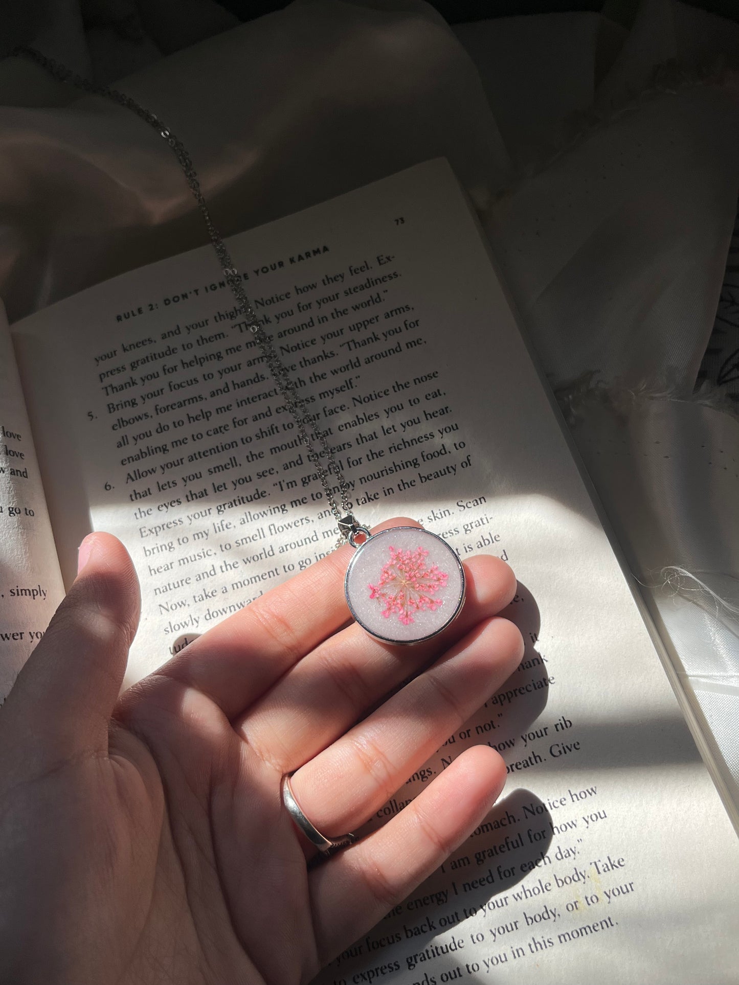 Celestial Rose Frost Pendant