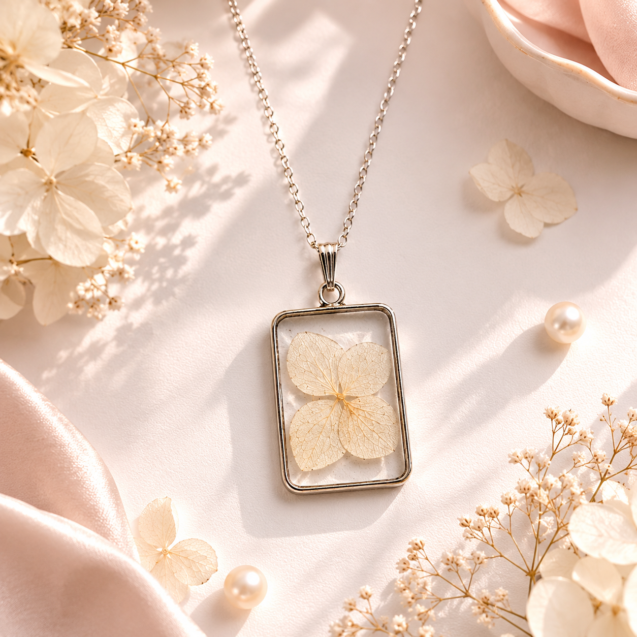 Snow Petals Pendant