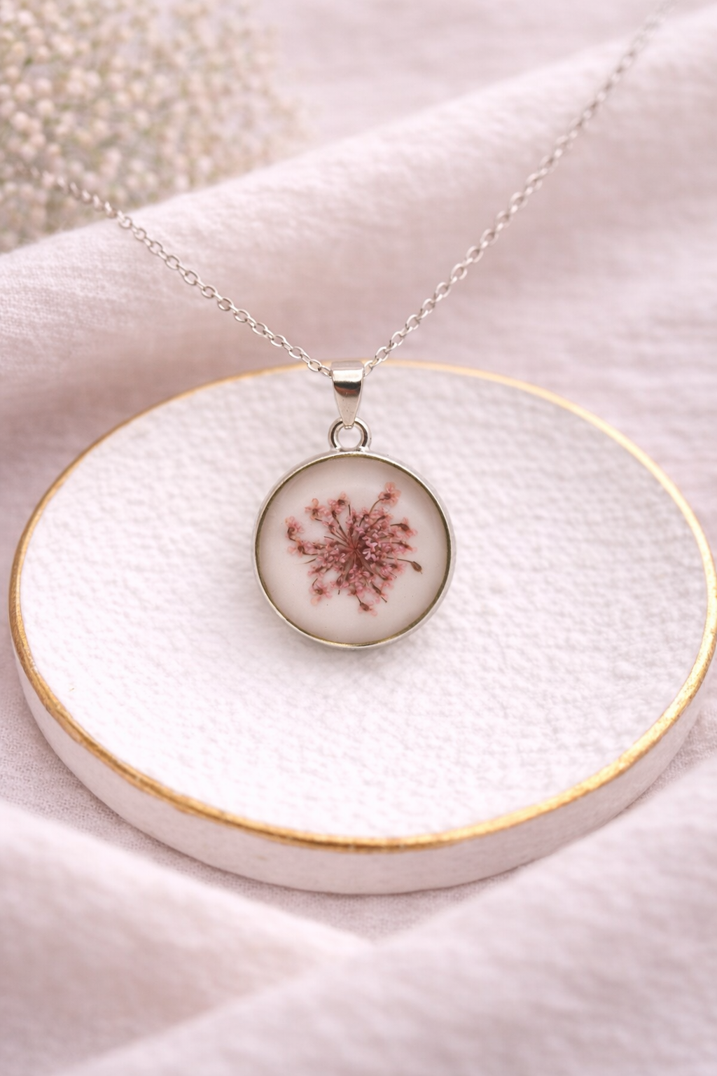 Celestial Rose Frost Pendant