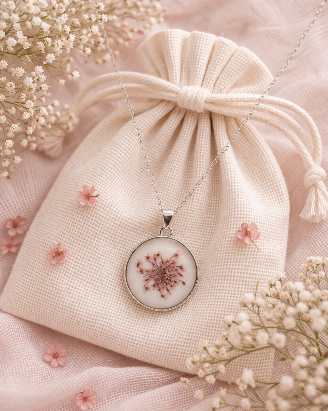 Celestial Rose Frost Pendant