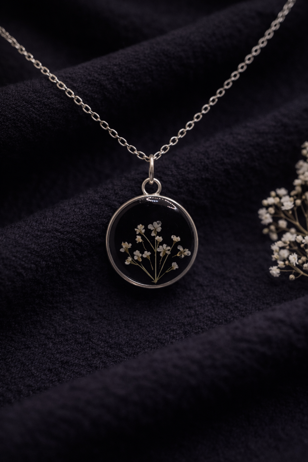 Midnight Daisies Pendant